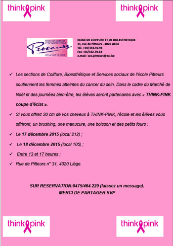 THINK PINK PITTEURS
